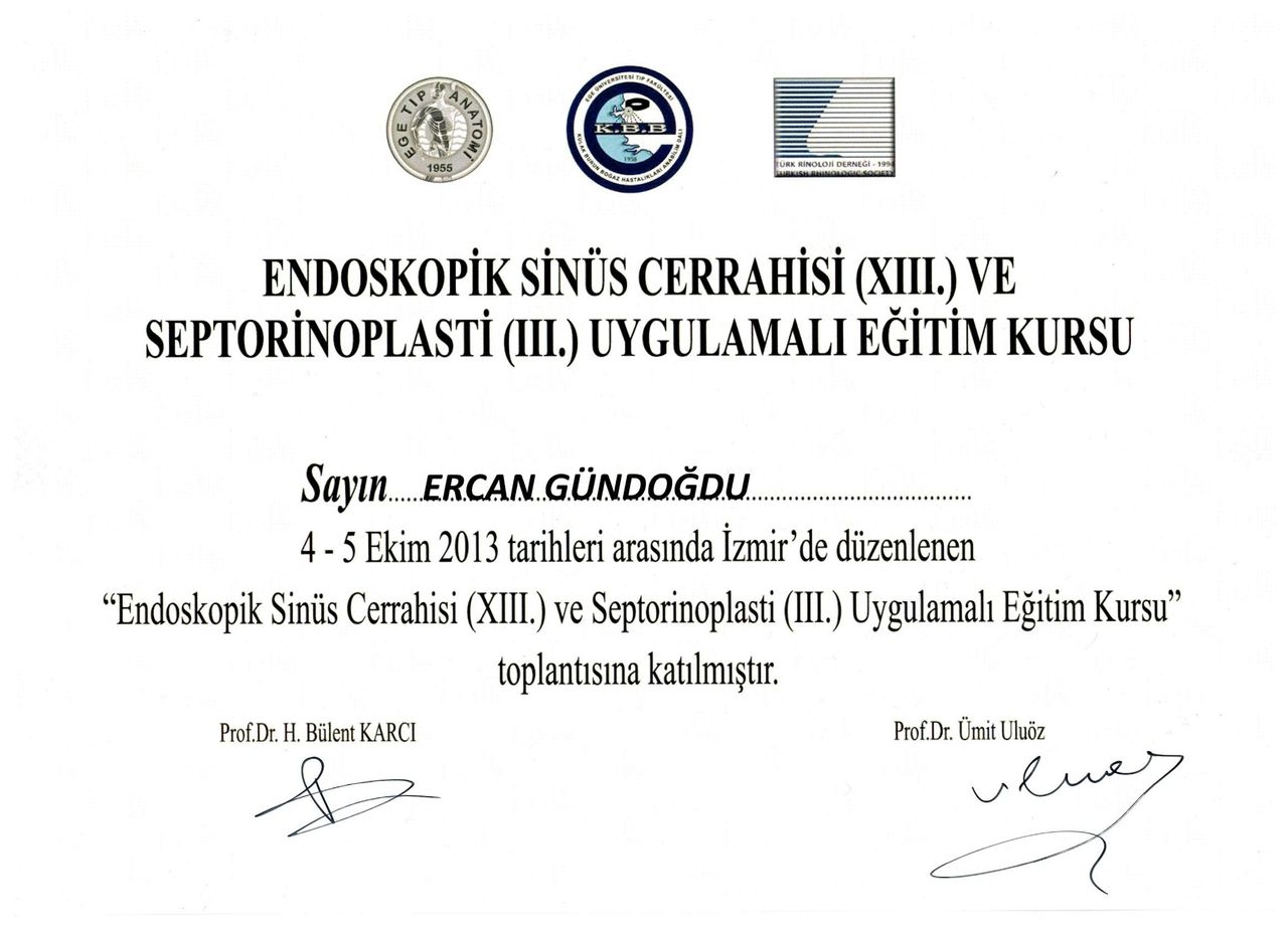Op. Dr. Ercan Gündoğdu - Kulak Burun Boğaz