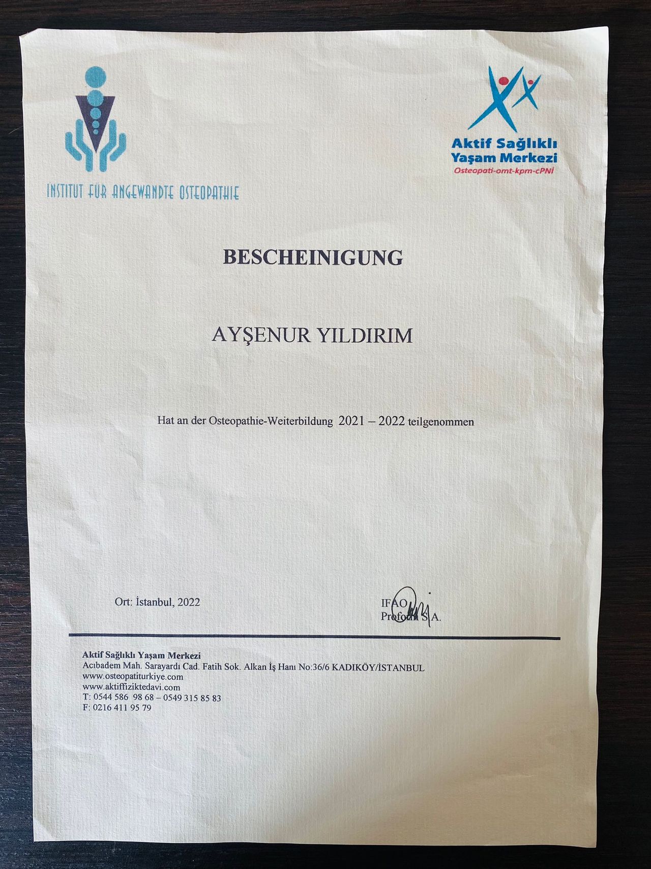Fzt. Ayşenur Yıldırım - Kadın Hastalıkları Ve Doğum - Diyarbakır