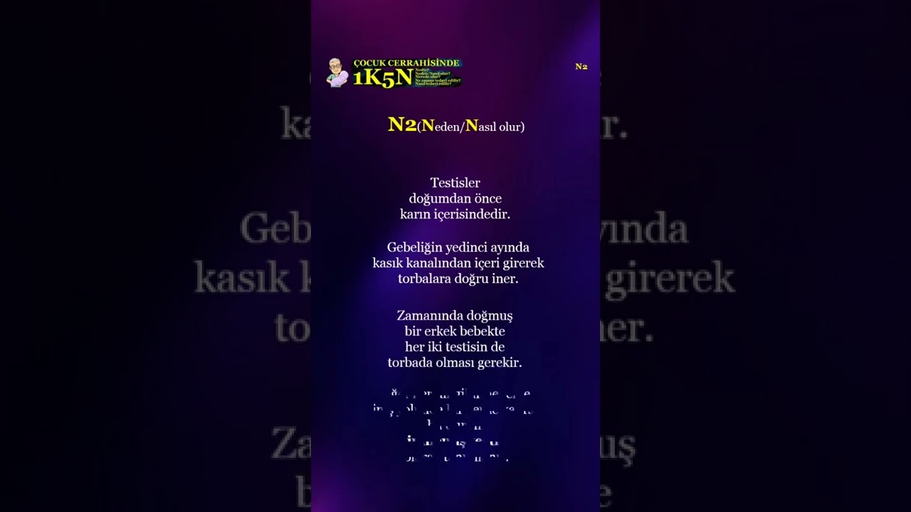 Çocuklarda inmemiş testis
